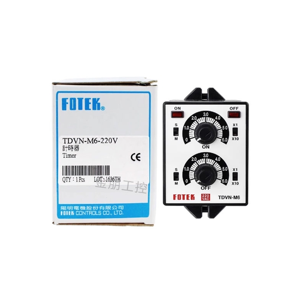 Bộ rơle hẹn giờ đôi Fotek TDVN-M6M3, TDVY-M6 – Timer 220V