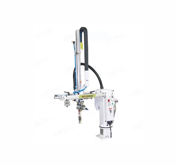 Cánh tay robot gắp sản phẩm cho máy ép nhựa – Loại treo, gắp ngang, tay đòn đôi, tự động hóa, hàng chính hãng