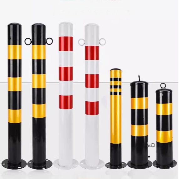 Cột cảnh báo trụ thép dày chống va chạm, trụ cố định phân làn – rào chắn giao thông