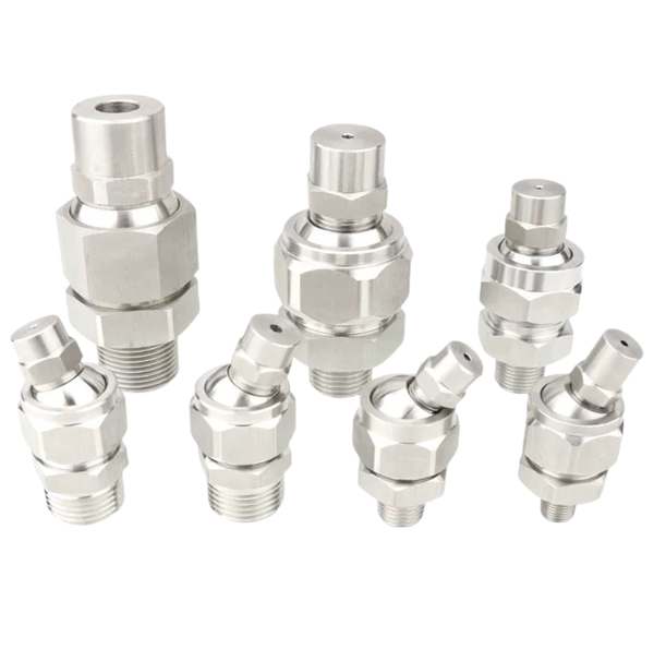 Đầu Phun Sương Inox Hình Quạt Có Thể Điều Chỉnh 155mm Áp Lực Thấp Góc Nghiêng 25 Độ