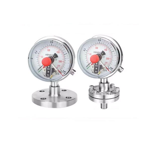 Đồng Hồ Áp Suất Điện Tiếp Điểm Màng Ngăn Inox YTPN-100 – PYXHN22