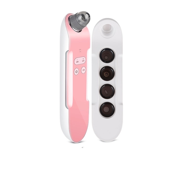 Máy hút mụn KSKIN KD803A có 3 chế độ hút khác nhau, kèm khay chứa 4 đầu hút KD803A