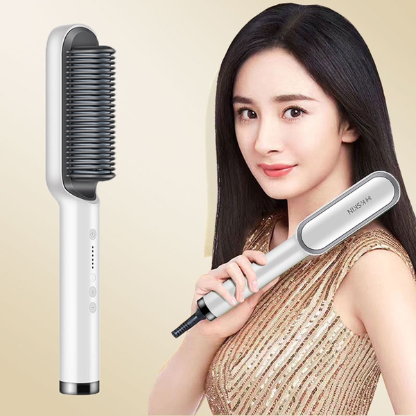 Máy uấn và chải tóc thẳng ION âm cao cấp không làm tổn thương tóc KD380