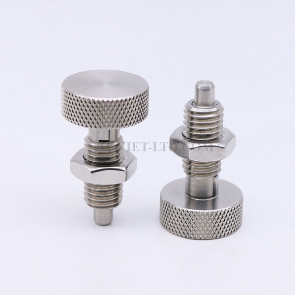Núm Chốt Định Vị Pít Tông Chỉ Mục Inox Tự Khóa QZB