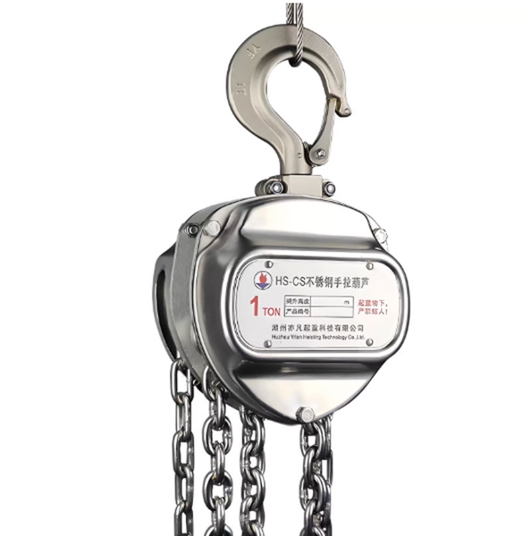 Pa lăng xích kéo tay inox 304 1 tấn / 2 tấn – xích 3m 6m 9m chống gỉ