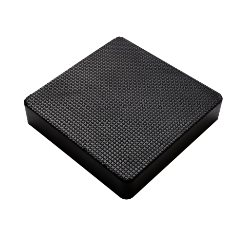 Đệm Giảm Chấn Cao Su Vuông Trống Trượt