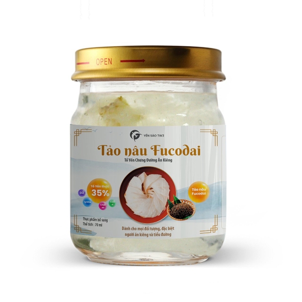 Tổ Yến Chưng Tảo Nâu Fucodai - Yến Sào TW3