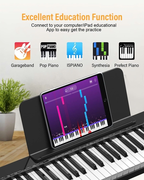 piano điện Eterna hỗ trợ hệ thống học nhạc thông minh qua ứng dụng