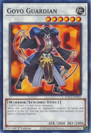 Goyo Guardian - HAC1-EN021 - Common 1st Edition