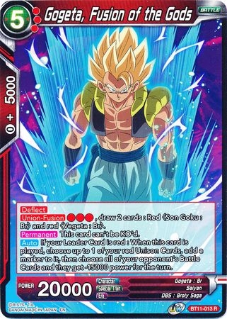 Gogeta, Fusion of the Gods - BT11-013 - Rare