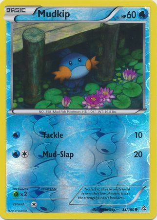 Mudkip - 33/160 - Common - Reverse Holo