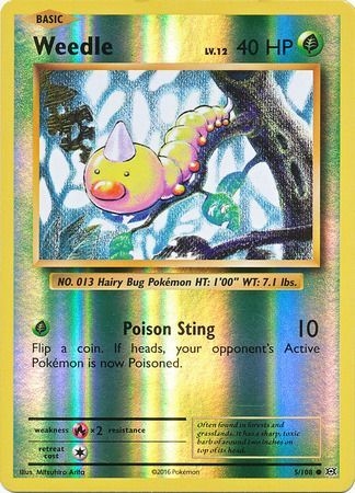 Weedle - 5/108 - Common Reverse Holo