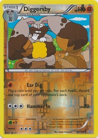 Diggersby - 90/160 - Rare - Reverse Holo