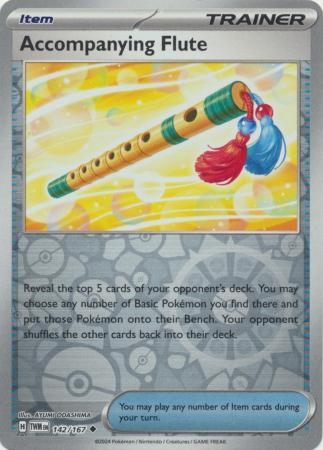 Accompanying Flute - 142/167 - Uncommon Reverse Holo