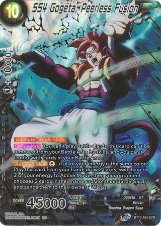 SS4 Gogeta, Peerless Fusion - BT10-154 - Secret Rare