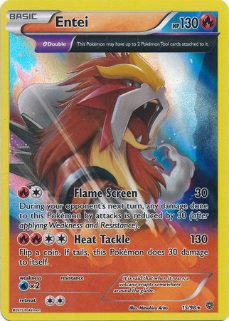 Entei - 15/98 - Holo Rare