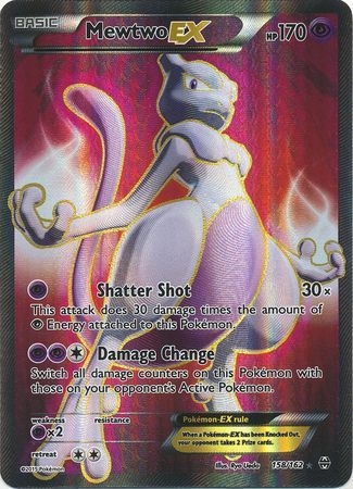 Mewtwo EX - 158/162 - Full Art Ultra Rare