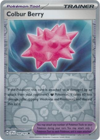 Colbur Berry - 168/191 - Uncommon Reverse Holo
