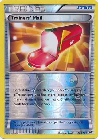 Trainers' Mail - 92/108 - Uncommon Reverse Holo