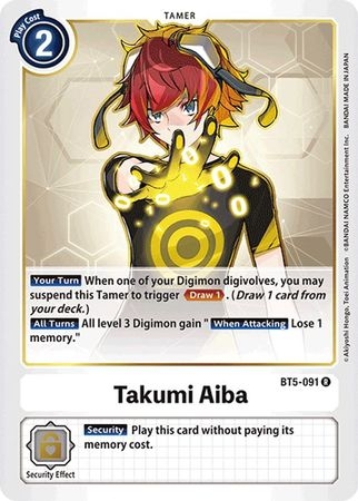 Takumi Aiba - BT5-091 - Rare