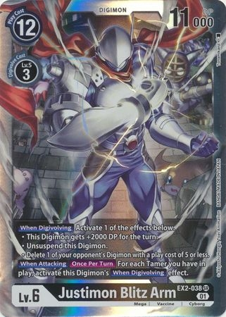 Justimon Blitz Arm - EX2-038 SR - Super Rare