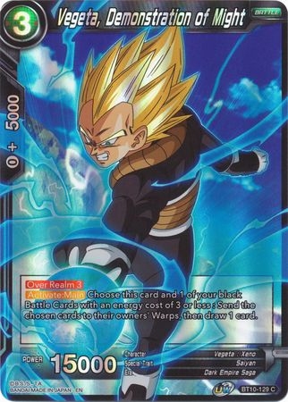 Vegeta, Demonstration of Might - BT10-129 - Common Foil