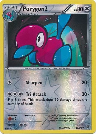 Porygon2 - 65/98 - Uncommon Reverse Holo