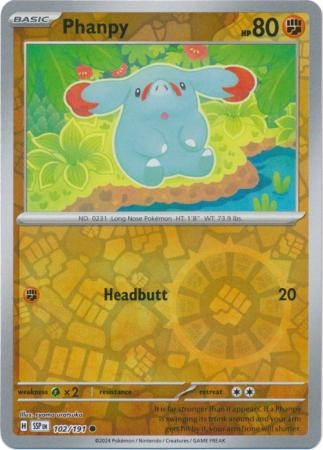 Phanpy - 102/191 - Common Reverse Holo