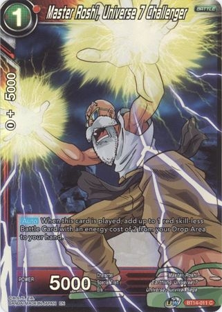 Master Roshi, Universe 7 Challenger - BT14-011 - Common Foil