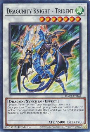 Dragunity Knight - Trident - HAC1-EN164 - Duel Terminal Common Parallel 1st Edition