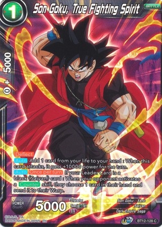 Son Goku, True Fighting Spirit - BT12-128 - Common Foil