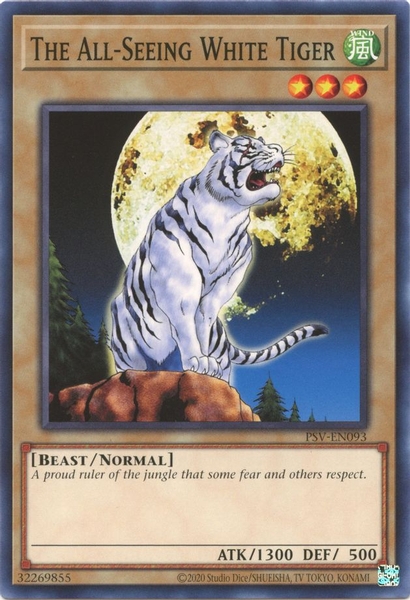 The All-Seeing White Tiger - PSV-EN093 - Common Unlimited (25th Reprint)