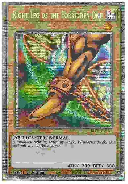 Right Leg of the Forbidden One - BLCR-EN102 - Starlight Rare 1st Edition