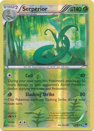 Serperior - 7/124 - Rare Reverse Holo