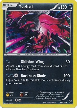 Yveltal - 78/146 - Shattered Holo Rare