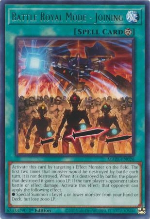 Battle Royal Mode - Joining - MAZE-EN026 - Rare 1st Edition