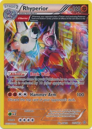 Rhyperior - 77/160 - Holo Rare