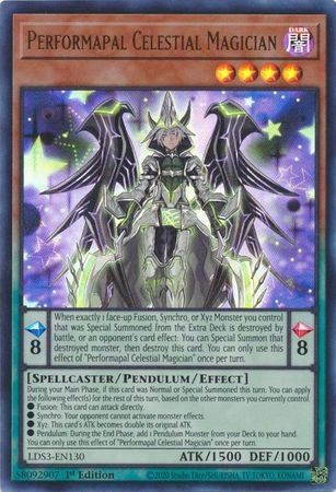 Performapal Celestial Magician - LDS3-EN130 - Ultra Rare 1st Edition