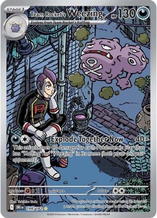 Team Rocket's Weezing - 199/182 - Illustration Rare