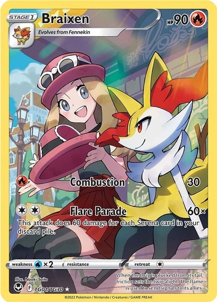 Braixen - TG01/TG30 - Holo Rare
