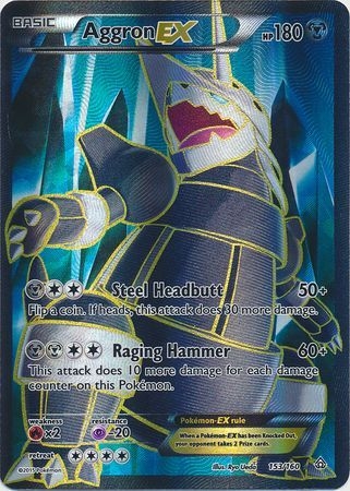 Aggron EX - 153/160 - Full Art Ultra Rare