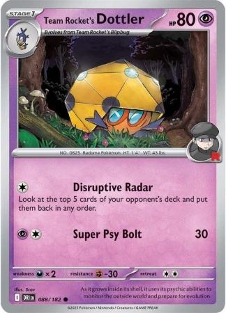 Team Rocket's Dottler - 088/182 - Common