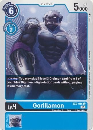 Gorillamon - EX2-016 C - Common