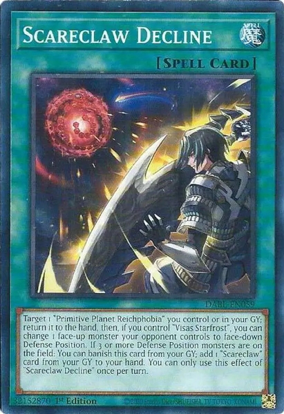 Scareclaw Decline - DABL-EN059 - Common 1st Edition