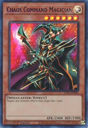 Chaos Command Magician (Blue) - LDS3-EN083 - Ultra Rare 1st Edition