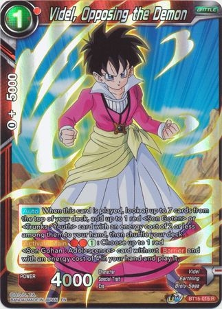 Videl, Opposing the Demon - BT15-015 - Rare Foil