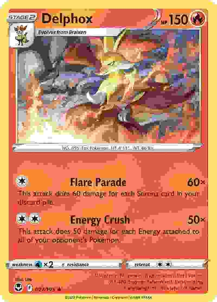 Delphox - 027/195 - Rare Reverse Holo
