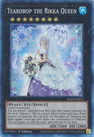 Teardrop the Rikka Queen - MAZE-EN053 - Collector's Rare 1st Edition