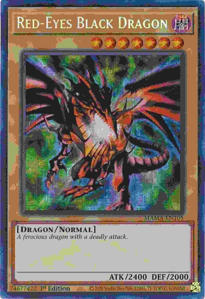 Red-Eyes Black Dragon - MAMA-EN105 - Secret Pharaoh's Rare 1st Edition