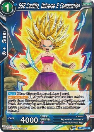 SS2 Caulifla, Universe 6 Combination - BT15-041 - Common